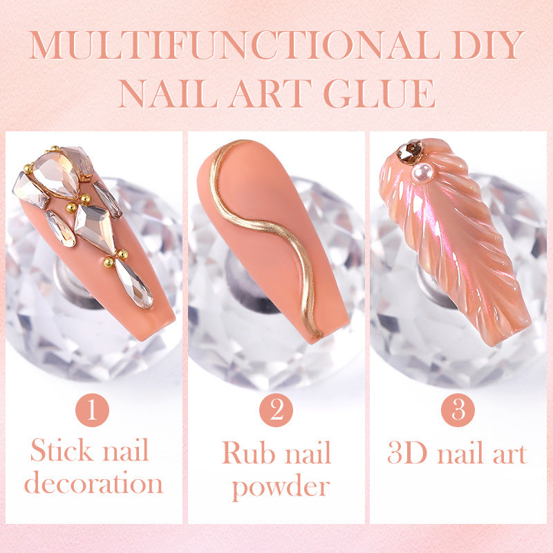 Super Sticky Long-lasting Rub Powder Wash-free Manicure Nail Tip