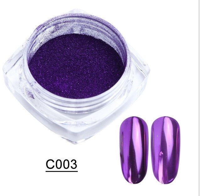 Beautiful Mirror Effect 3D Nail Rub-On Powder! 13 different colors! 0.5g containers