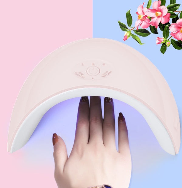 LED phototherapy nail lamp with automatic settings from 30, 60, and 90 seconds