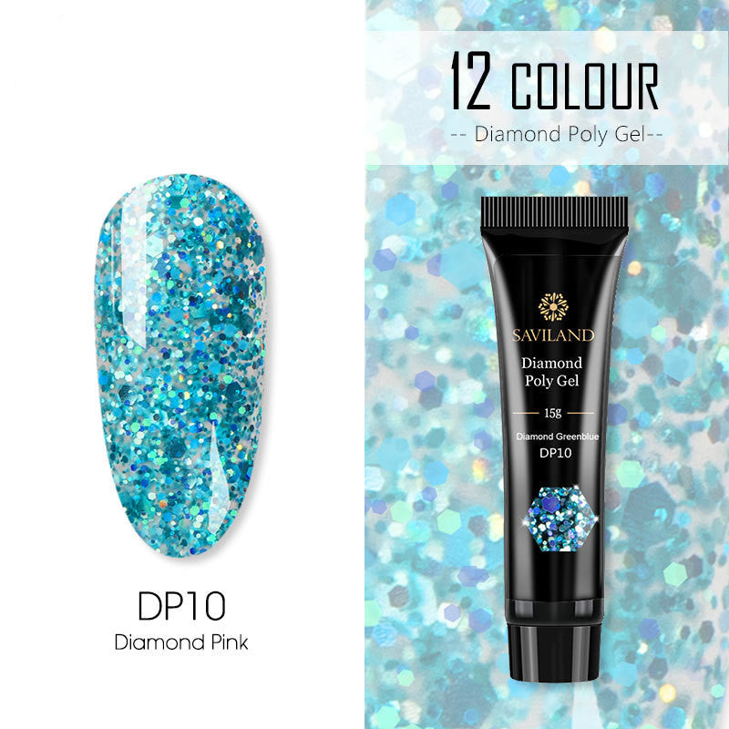 Beautiful smooth polygels in your choice of glitter colors!