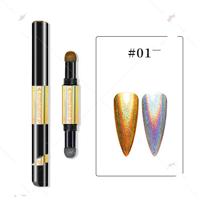Press on Nail Powder Pen! Laser Magic Mirror Powder Cushion Pen