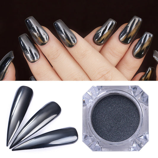 1g Diamond Pure Black rub on powder for Nails