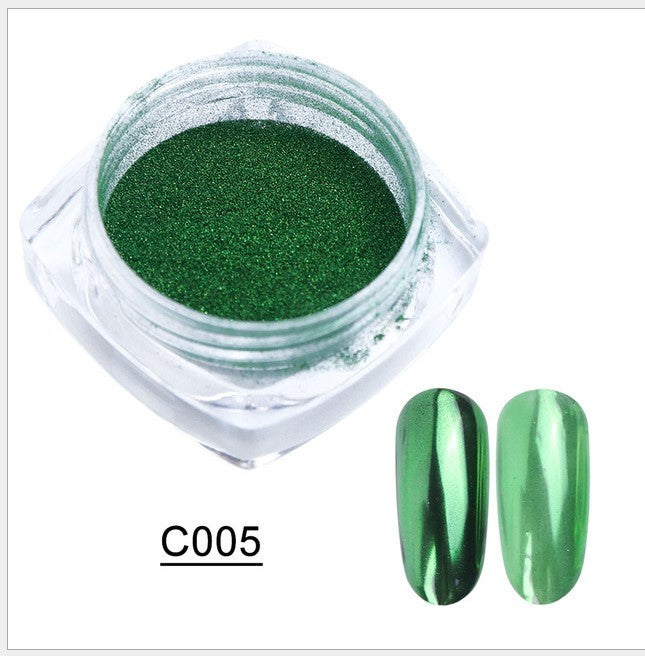 Beautiful Mirror Effect 3D Nail Rub-On Powder! 13 different colors! 0.5g containers