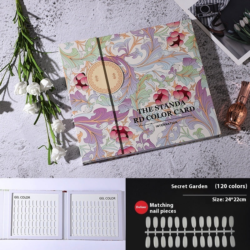 Nail Color Card Display Board Sample Style