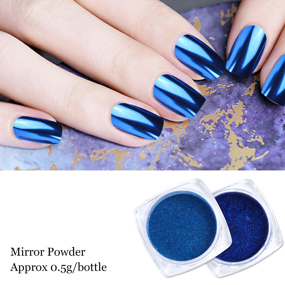 Beautiful Mirror Effect 3D Nail Rub-On Powder! 13 different colors! 0.5g containers