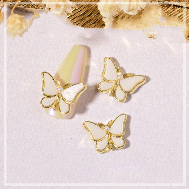 NAIL BUTTERFLY GEMS, NAIL DECOR, BLING, 6 PIECE SET!