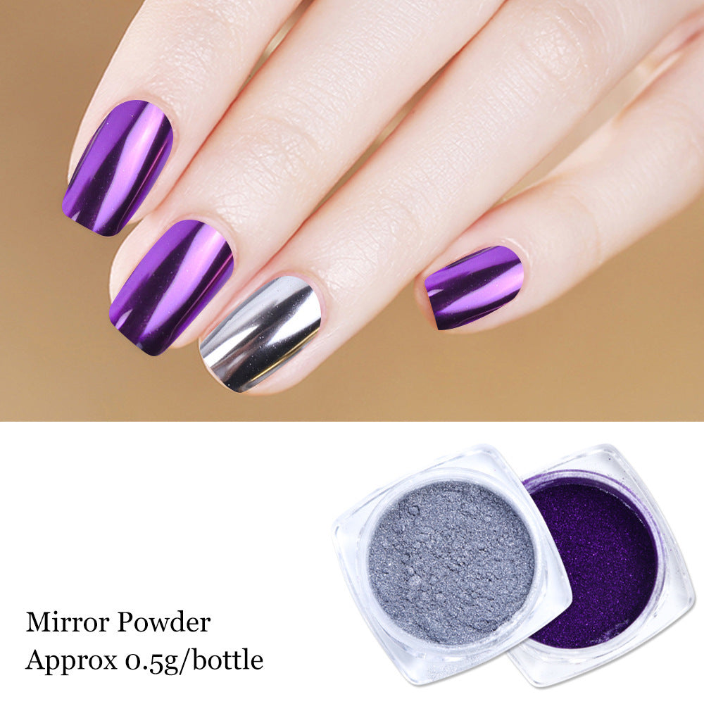 Beautiful Mirror Effect 3D Nail Rub-On Powder! 13 different colors! 0.5g containers