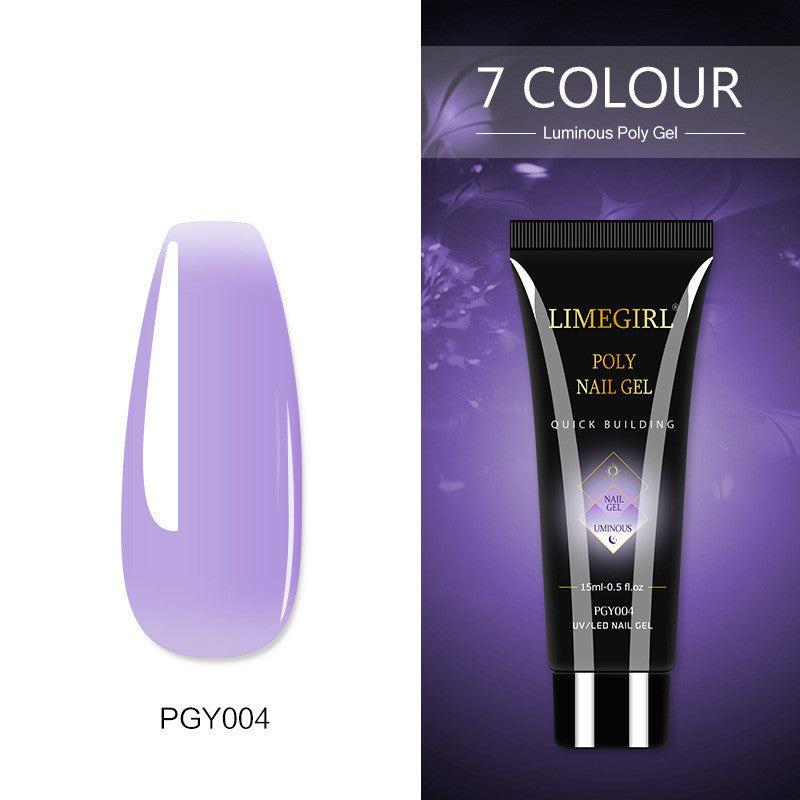 Beautiful, playful, summer colors- polygel, builder gel, Painless And Quick Extension Glitter gel for sculpting nails