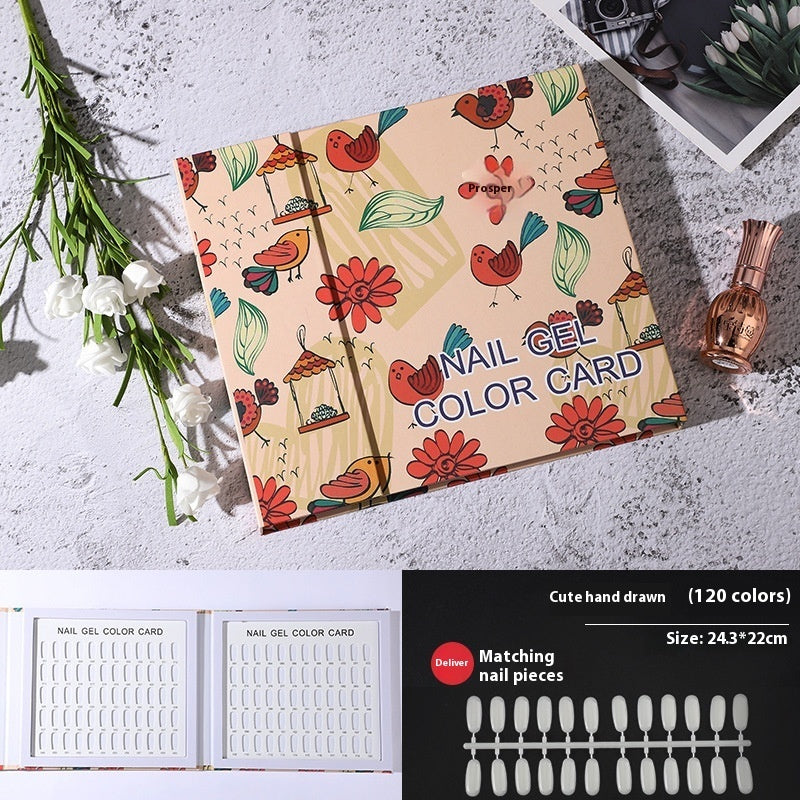 Nail Color Card Display Board Sample Style