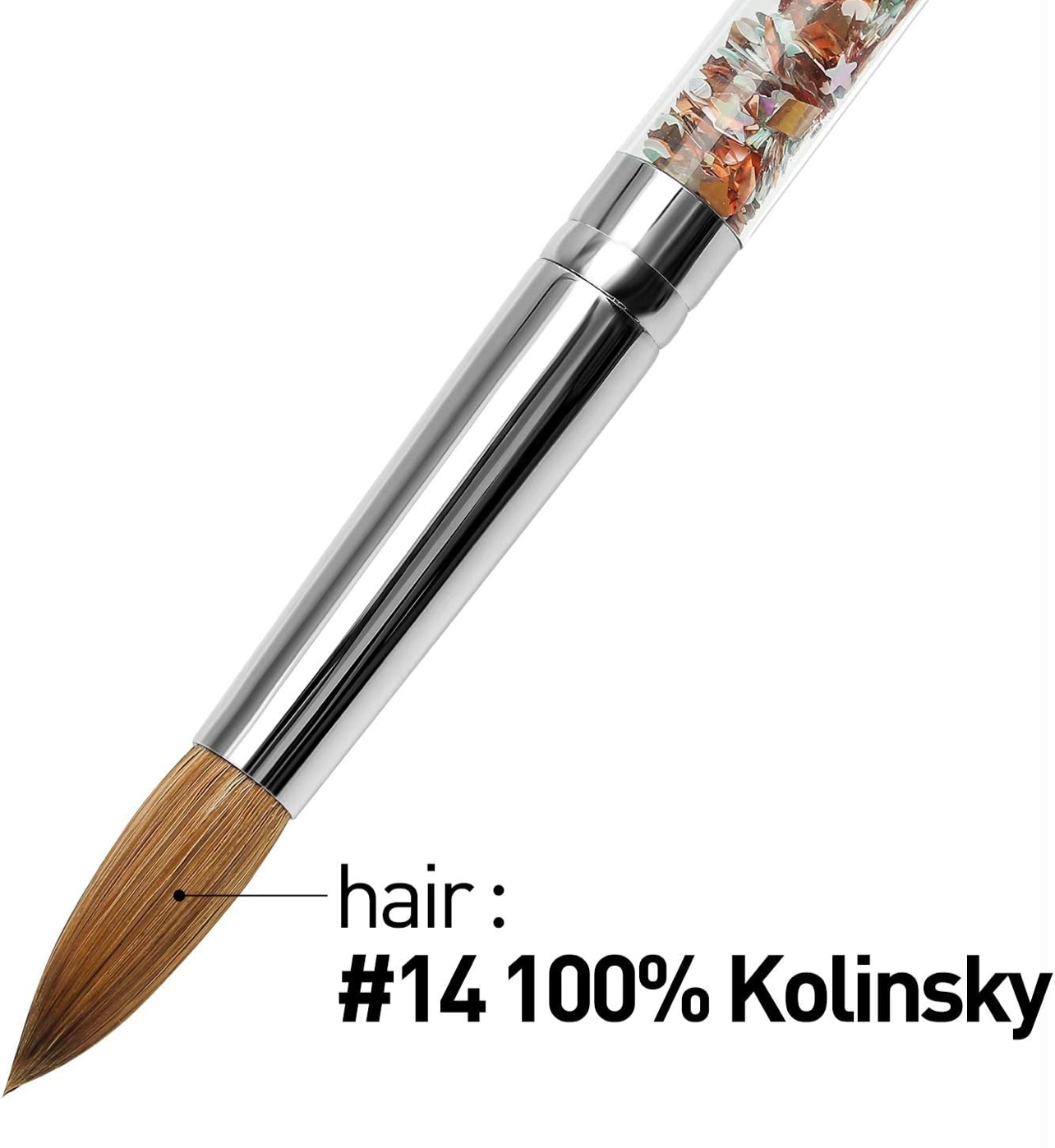 Acrylic Nail Brush 100% kolinsky
