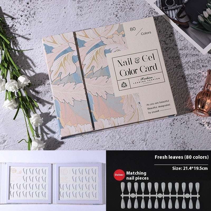 Nail Color Card Display Board Sample Style