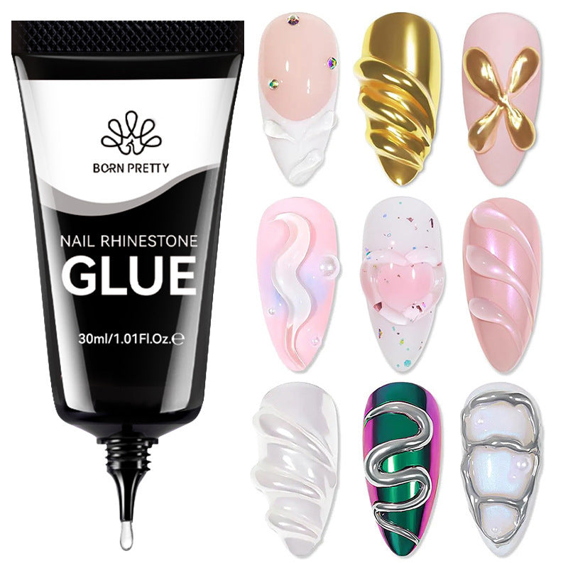Super Sticky Long-lasting Rub Powder Wash-free Manicure Nail Tip