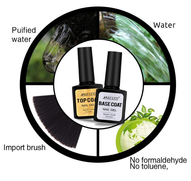 Base Coat Gel Polish and Top Coat Gel Polish
