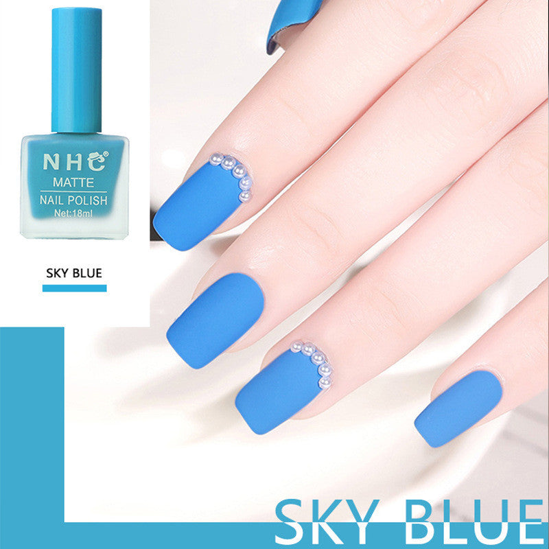Mattitude Matte Nail Polish (regular nail polish) no curing required.