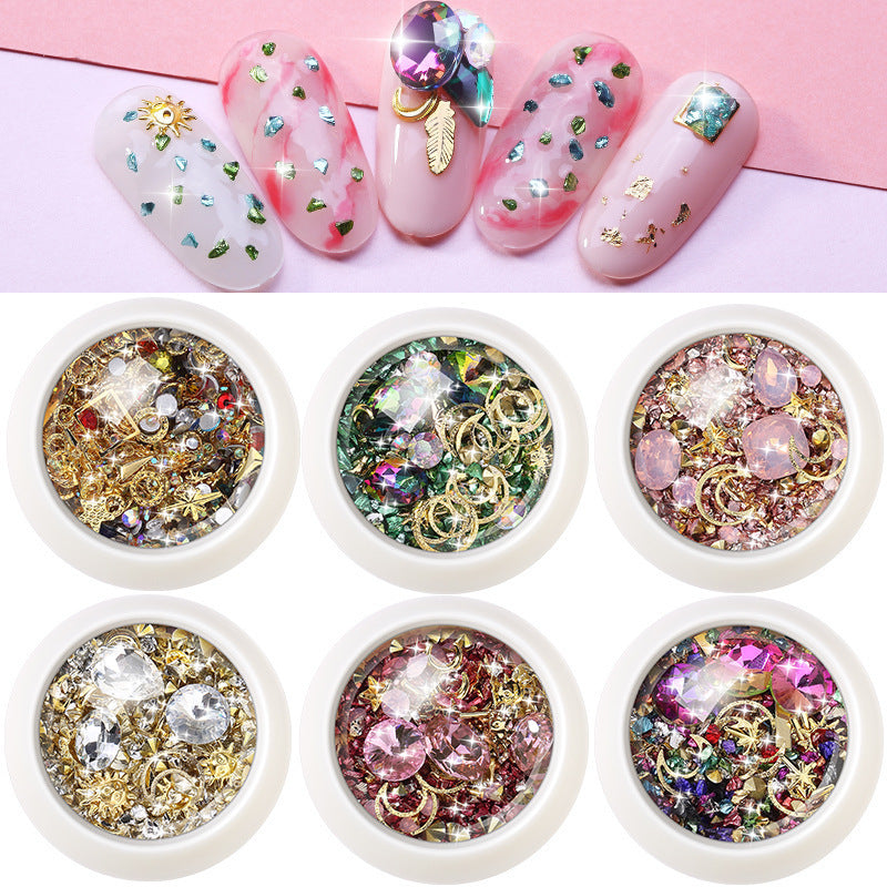 Nail Art Jewelry mixed gems, rhinestones, crystals, etc. Beautiful Mixture!
