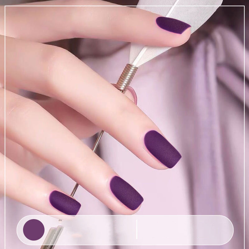 Mattitude Matte Nail Polish (regular nail polish) no curing required.