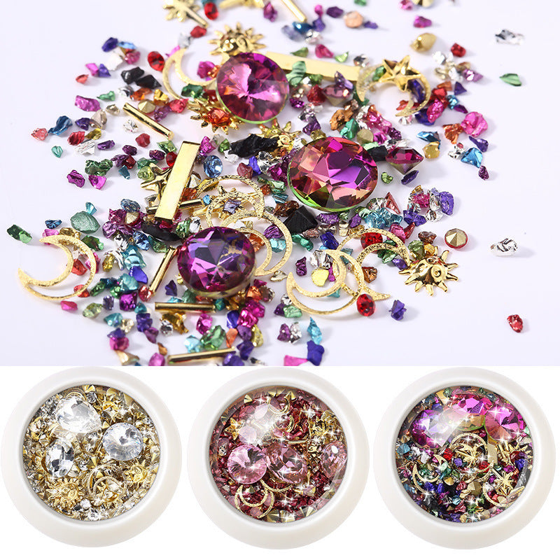 Nail Art Jewelry mixed gems, rhinestones, crystals, etc. Beautiful Mixture!