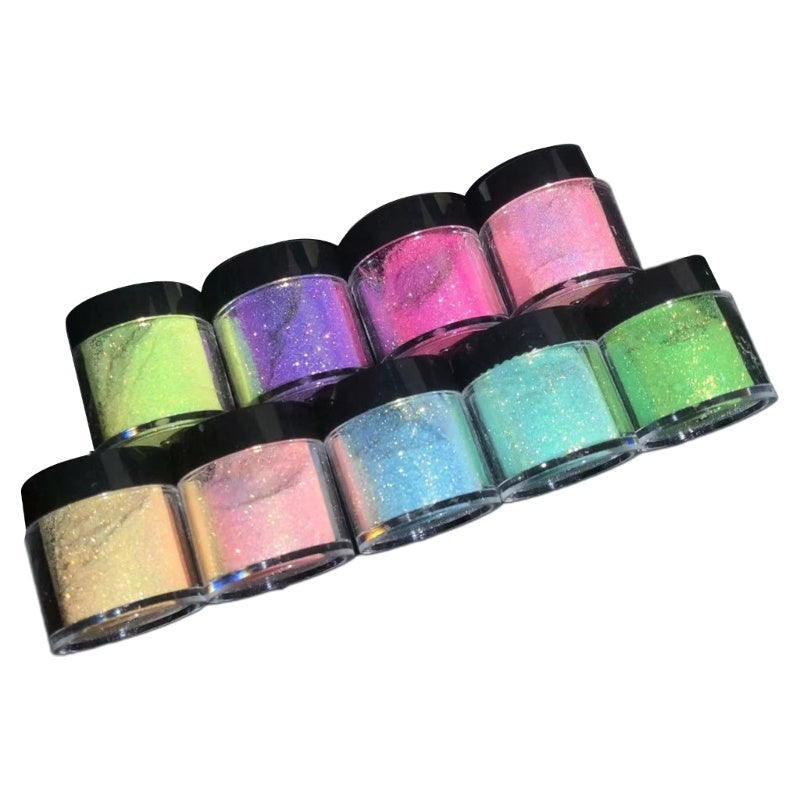 Galaxy Magic Diamond Glitter for Nails or Epoxy Resin, Crafts, etc. 10,5, or 2 gram sets of 9