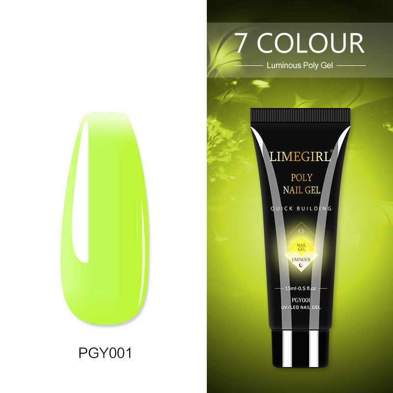 Beautiful, playful, summer colors- polygel, builder gel, Painless And Quick Extension Glitter gel for sculpting nails