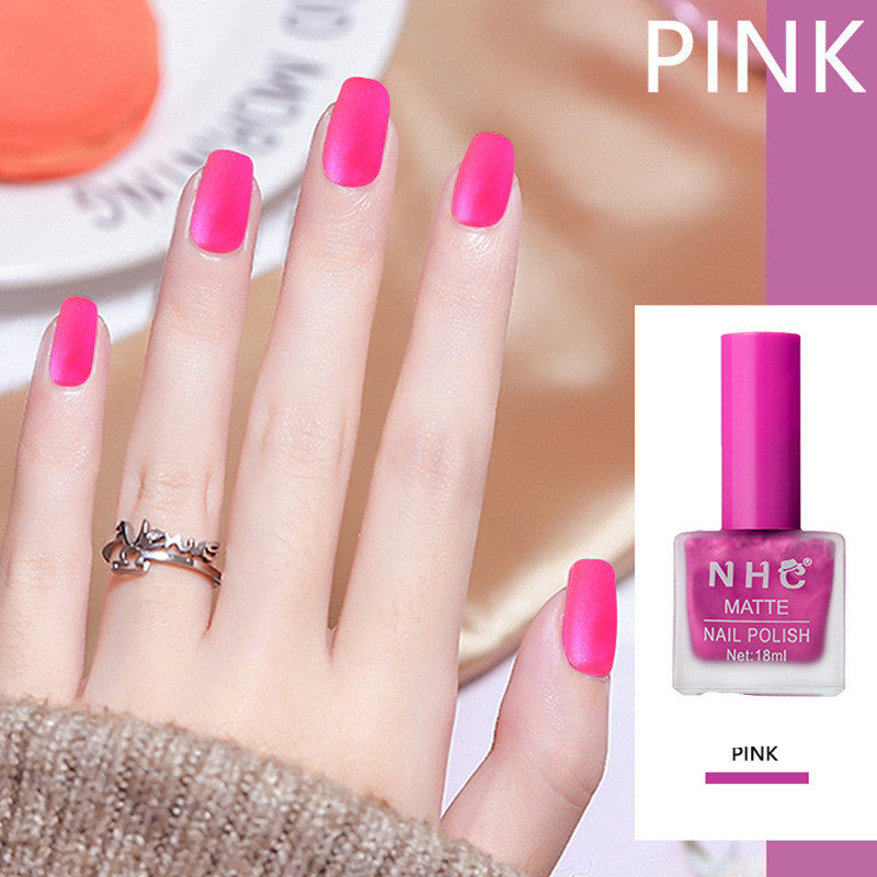 Mattitude Matte Nail Polish (regular nail polish) no curing required.