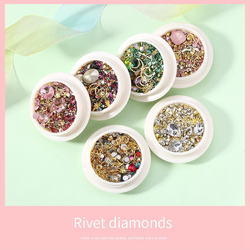 Nail Art Jewelry mixed gems, rhinestones, crystals, etc. Beautiful Mixture!
