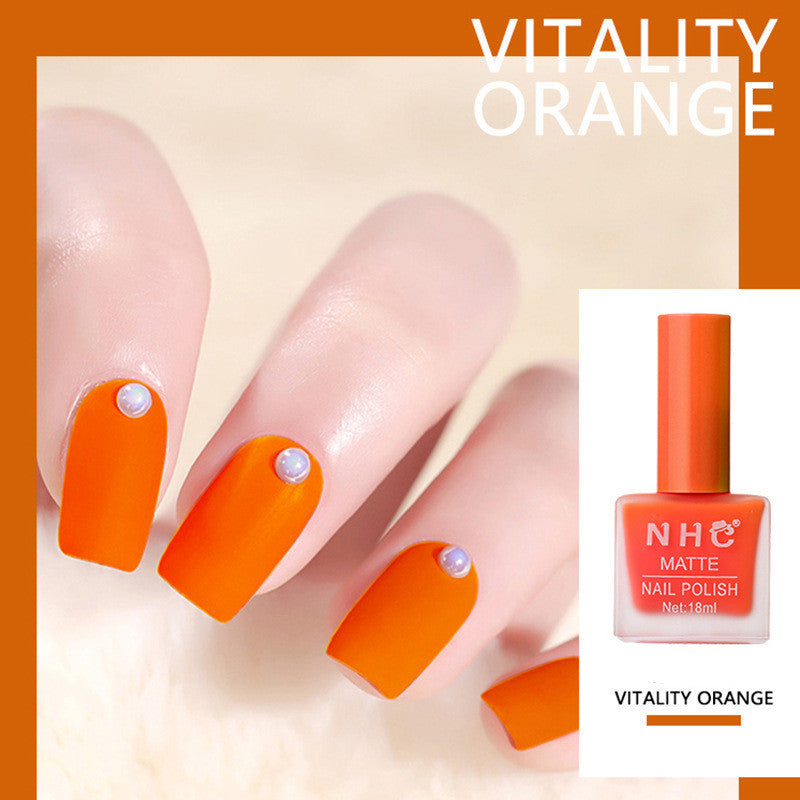 Mattitude Matte Nail Polish (regular nail polish) no curing required.