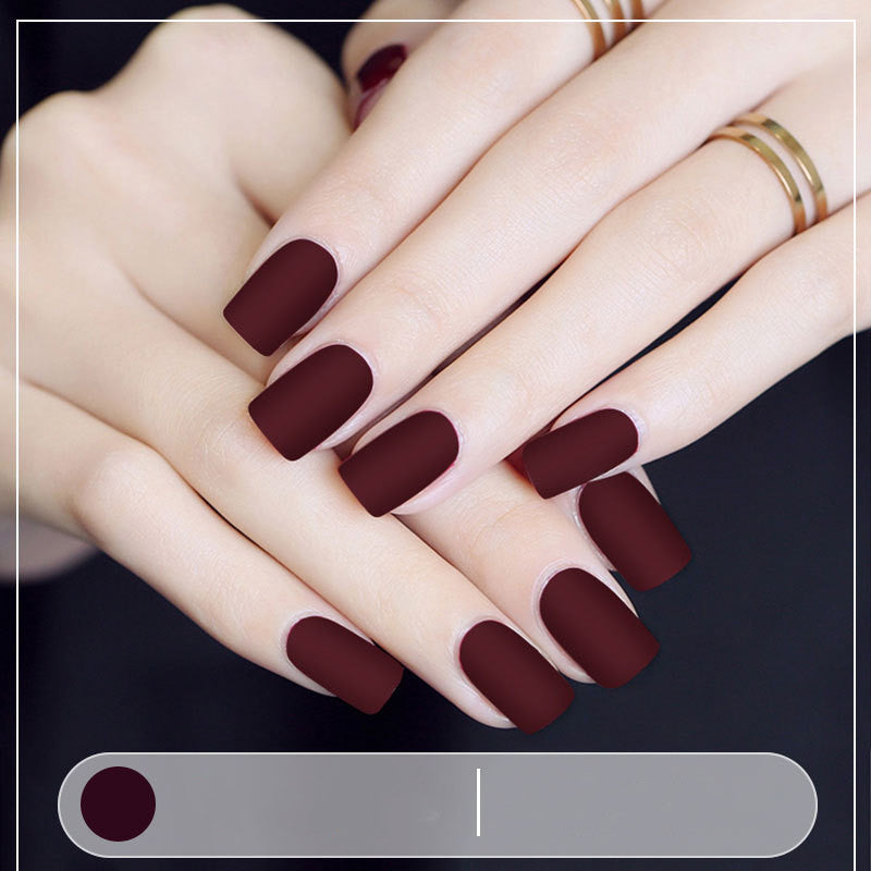 Mattitude Matte Nail Polish (regular nail polish) no curing required.