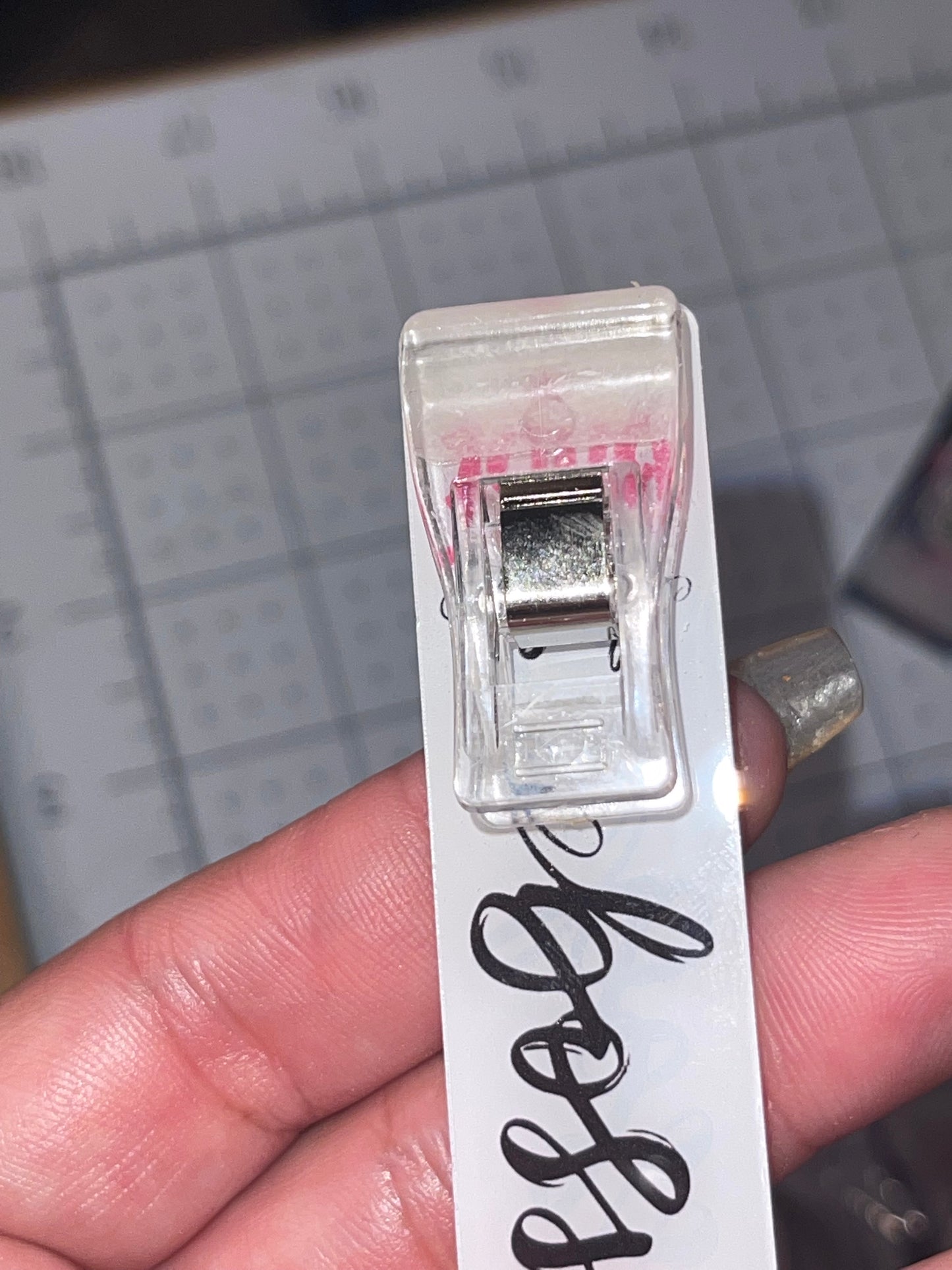 Long Nail keychain “card grabber”