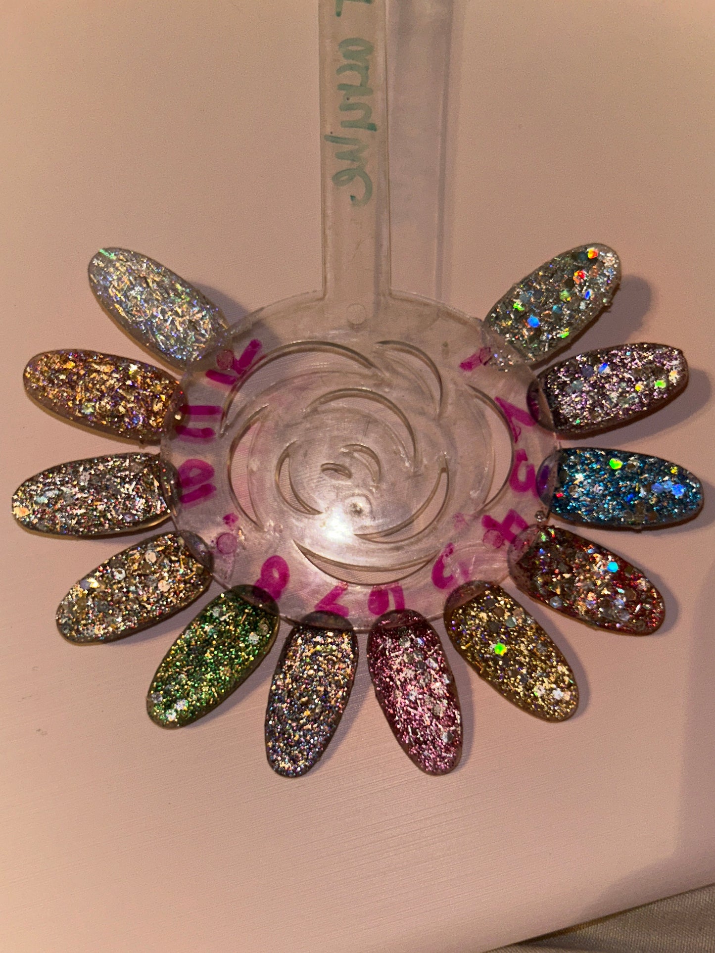 Flower Bouquet Nail Swatch Sets with ring