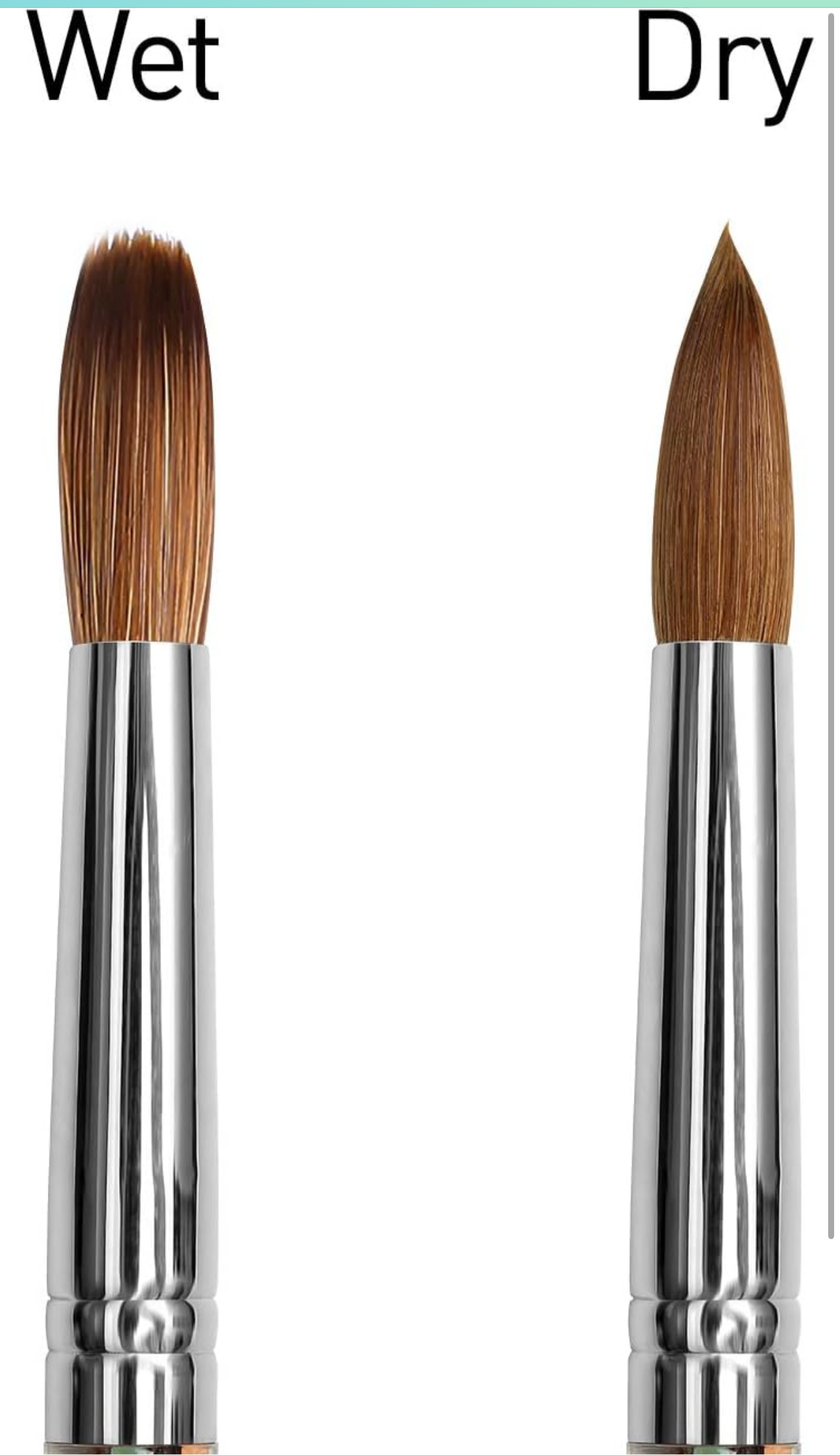 Acrylic Nail Brush 100% kolinsky