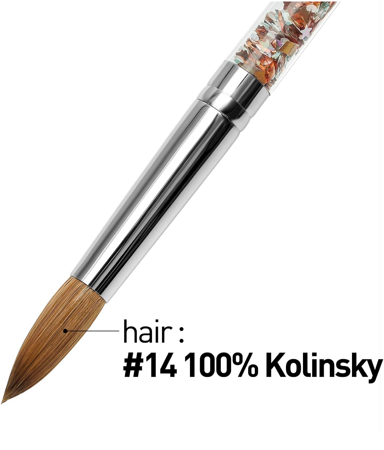 Acrylic Nail Brush 100% kolinsky
