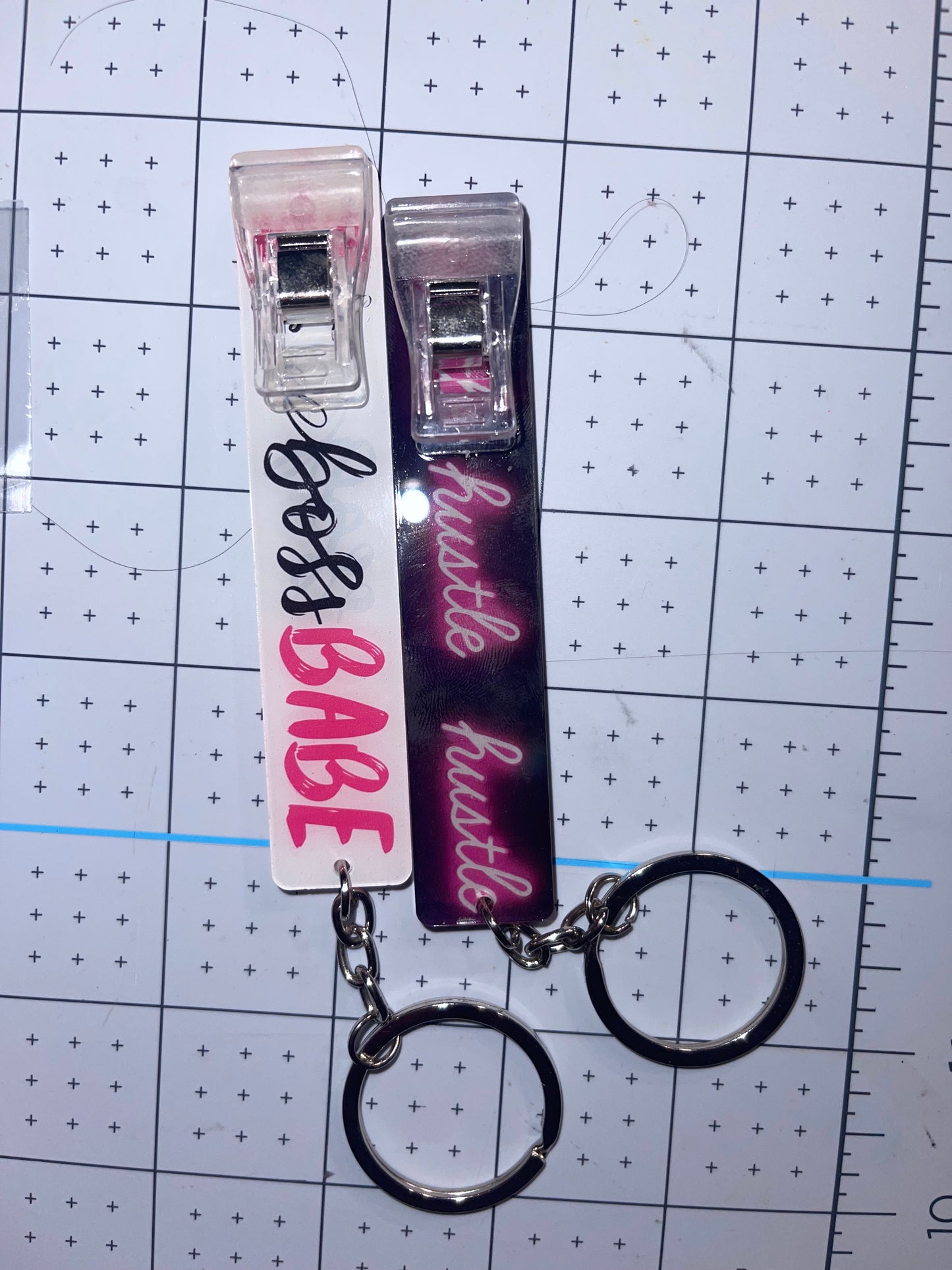 Long Nail keychain “card grabber”