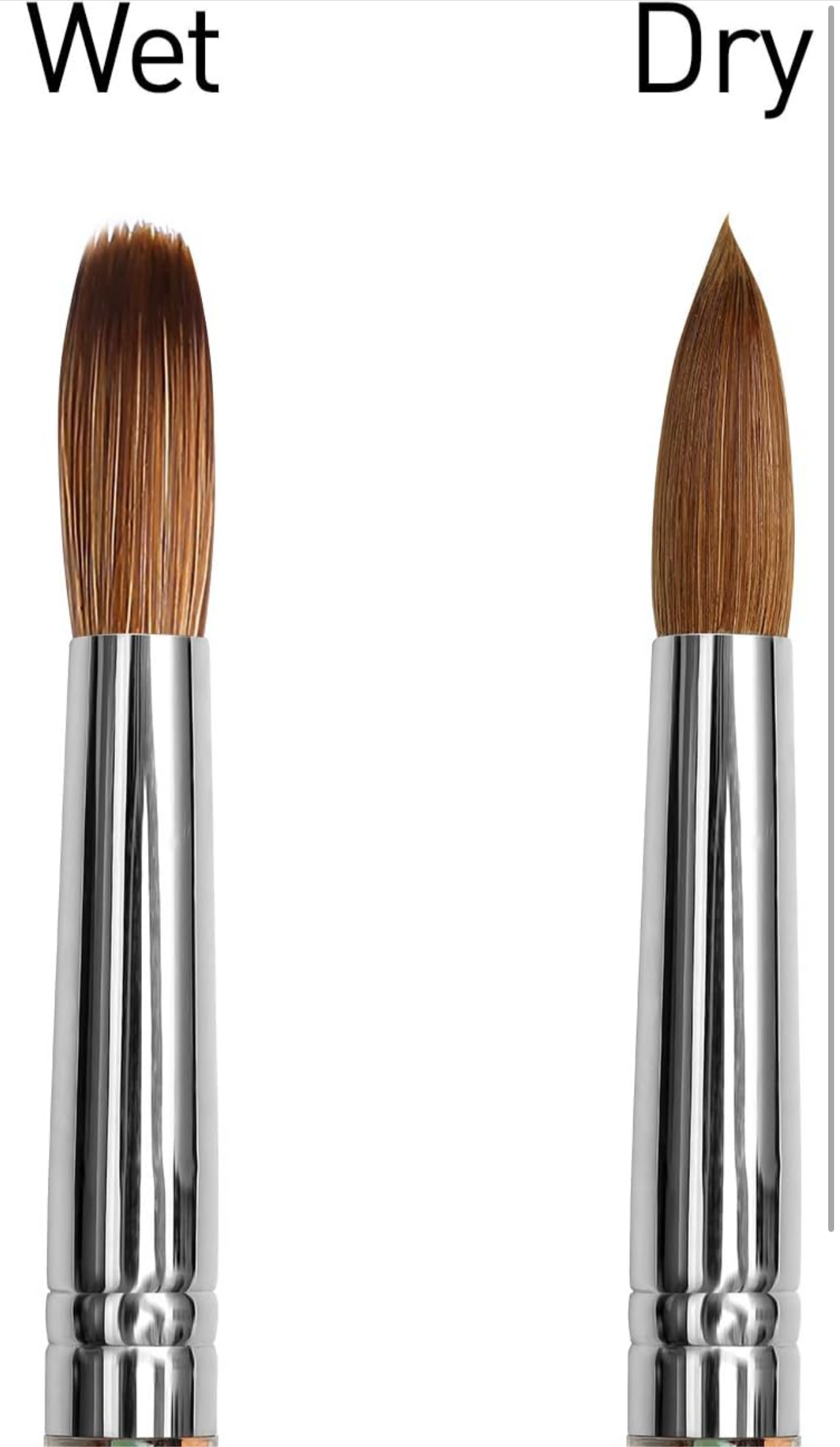 Acrylic Nail Brush 100% kolinsky