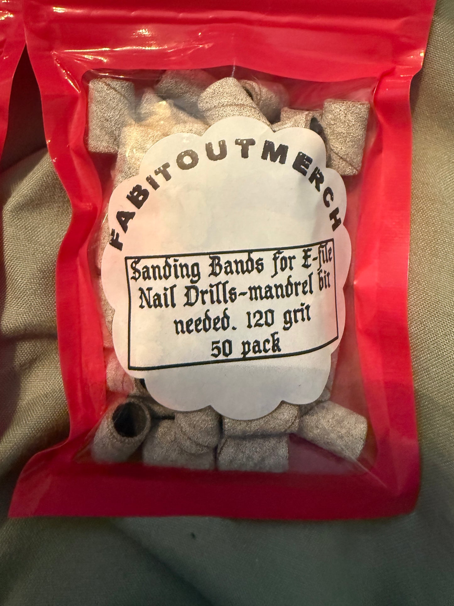 Sanding Bands for E-file or Nail Drills 3/32 Comes with 30 pieces