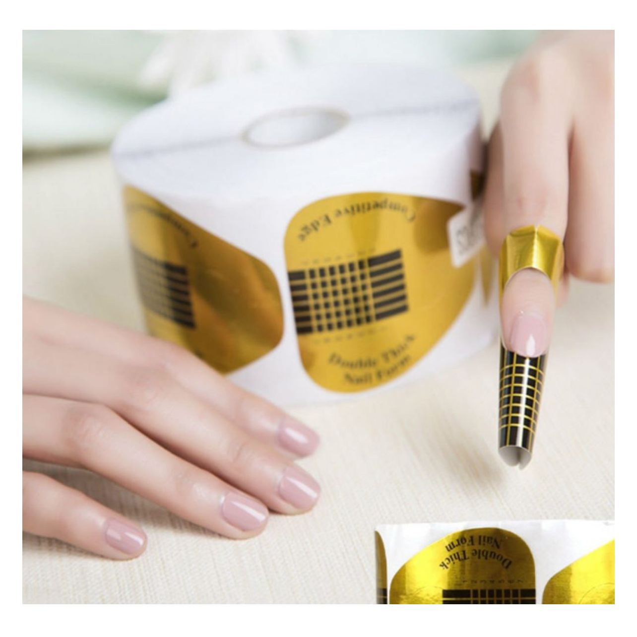 Nail Extensions Forms with gridlines and guides