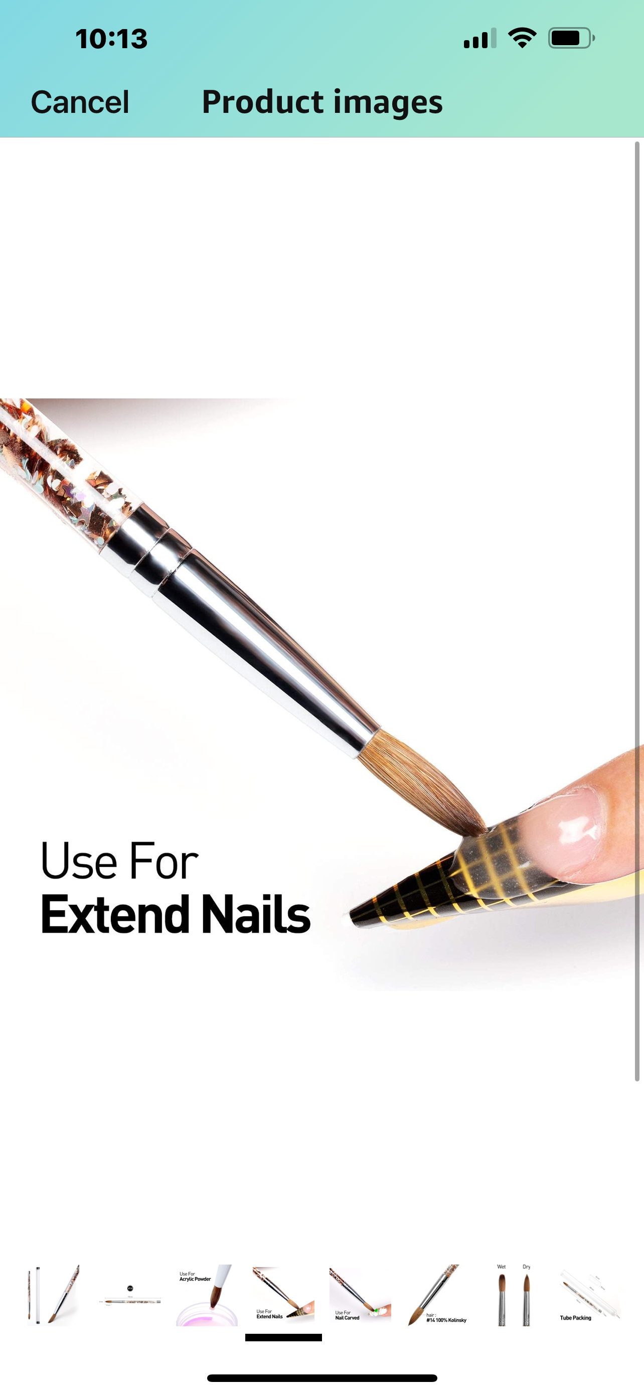 Acrylic Nail Brush 100% kolinsky
