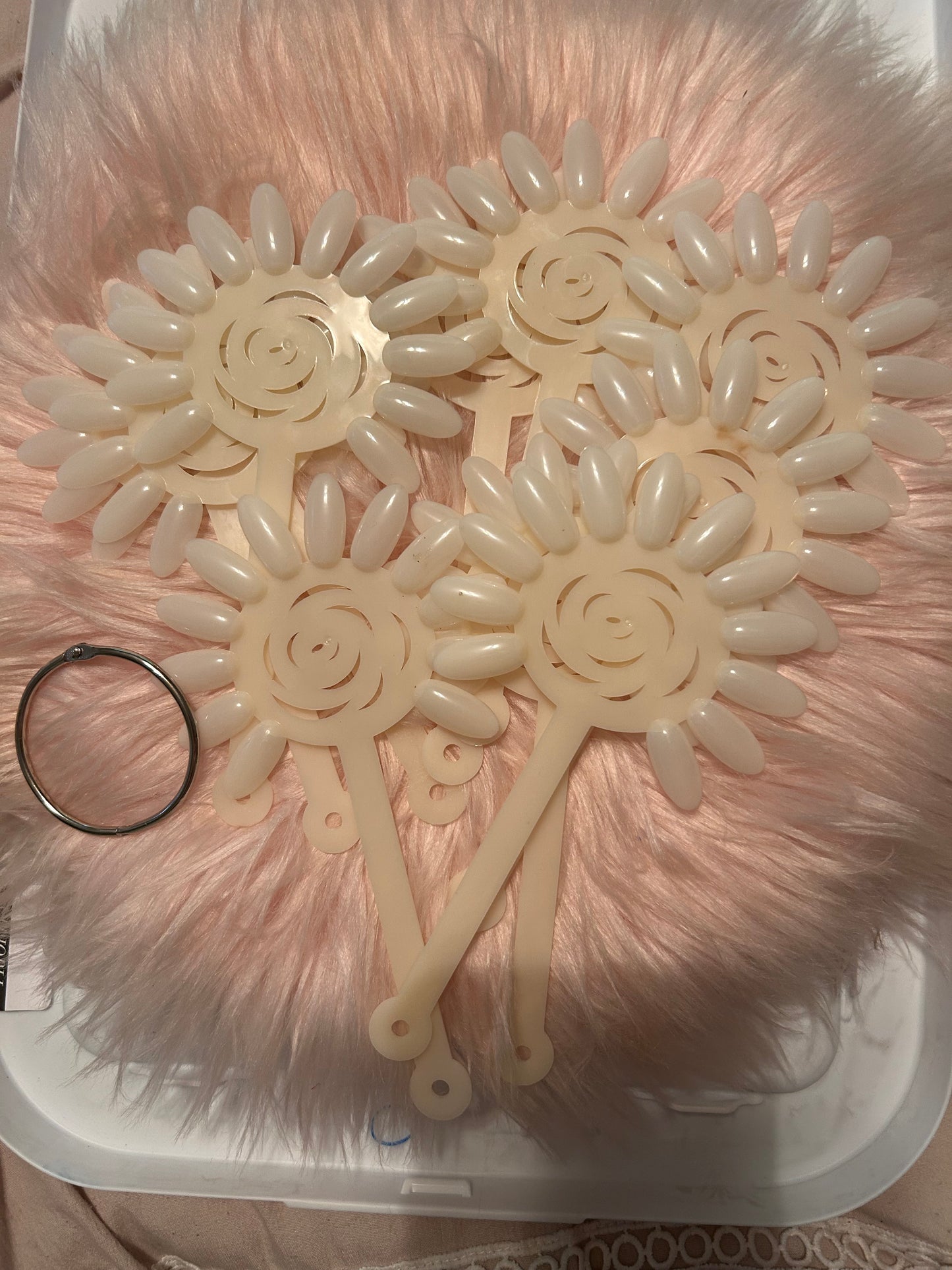 Flower Bouquet Nail Swatch Sets with ring