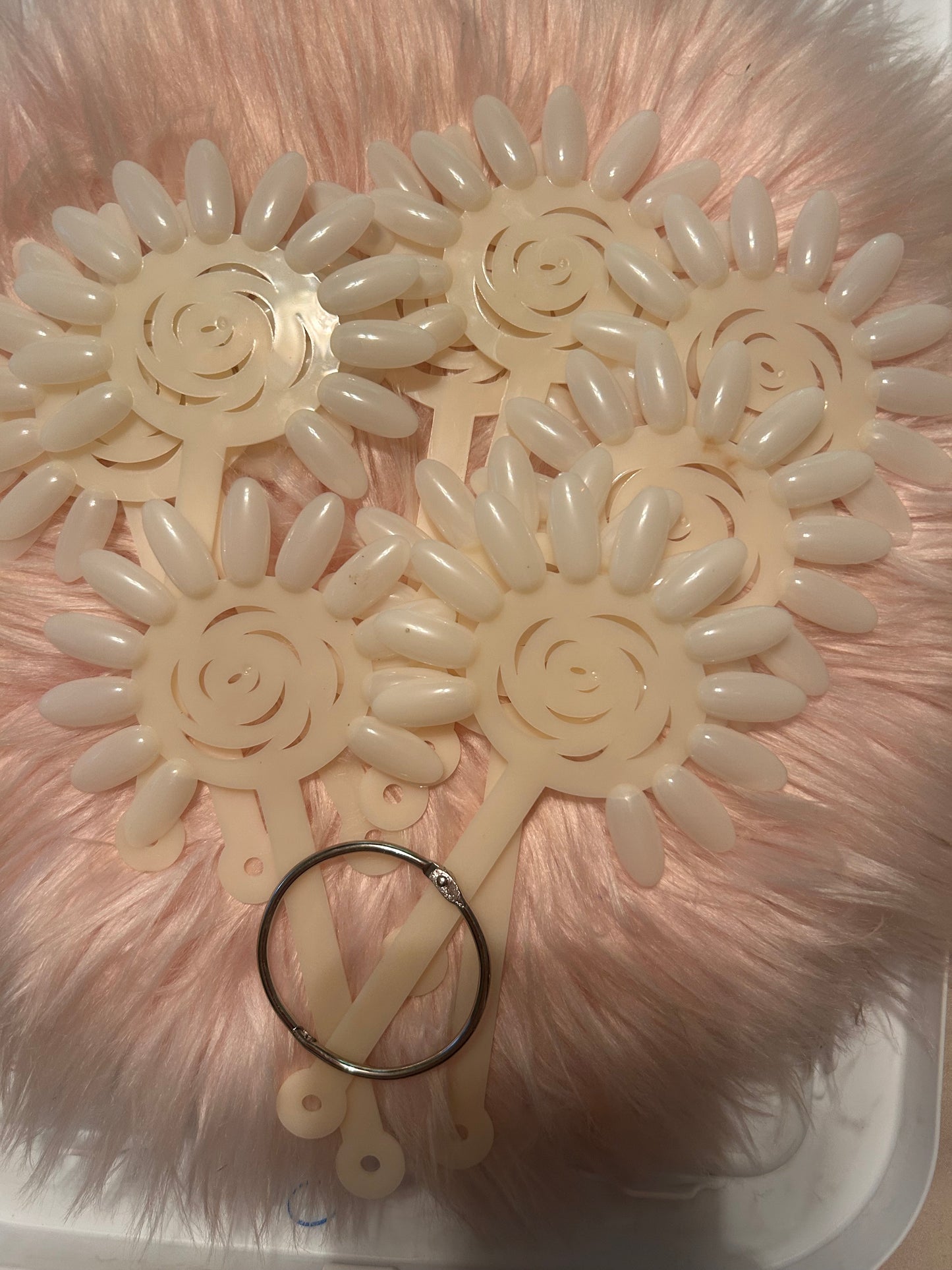 Flower Bouquet Nail Swatch Sets with ring