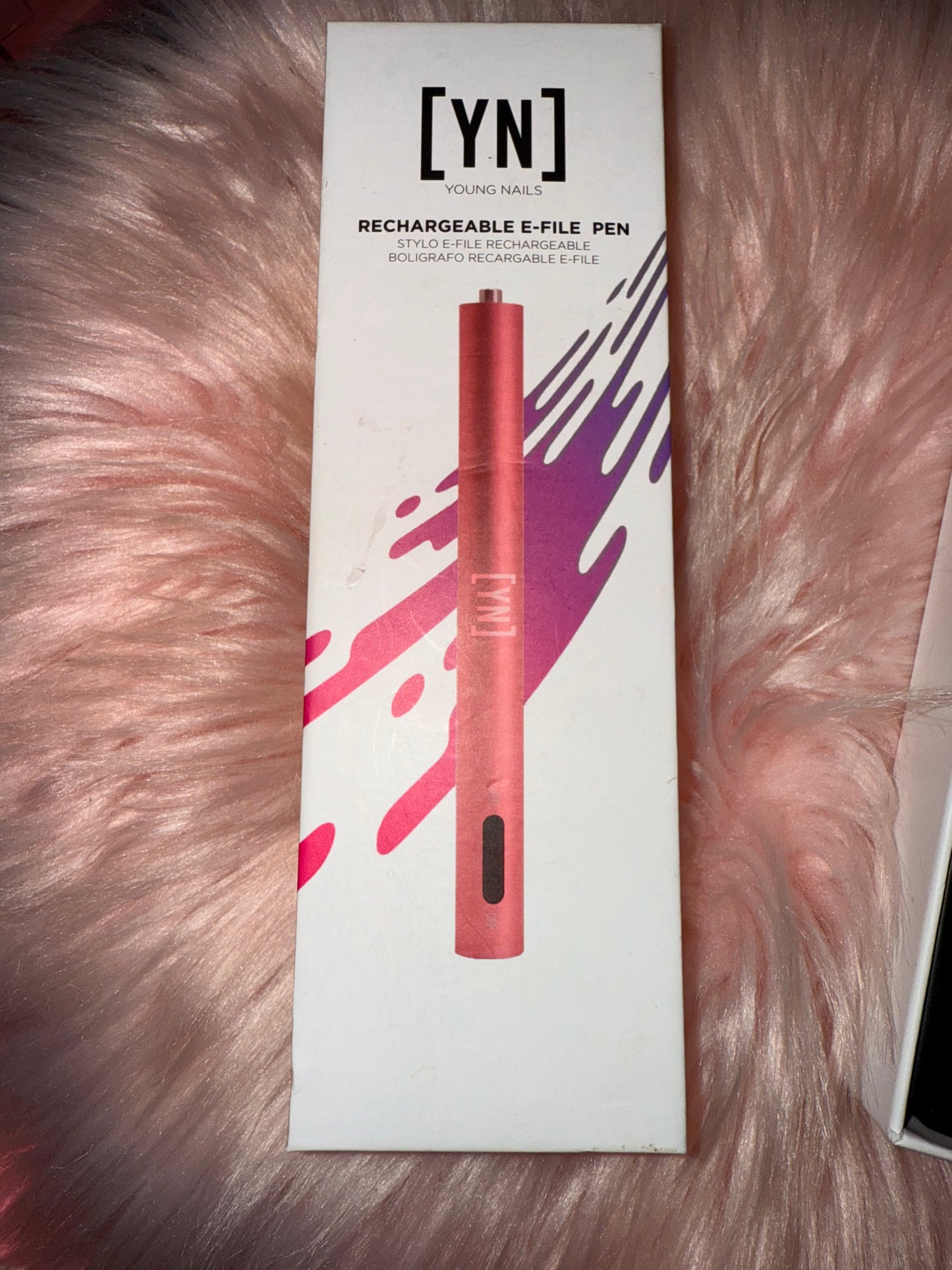 Young Nails Rechargeable E-File Pen in Rose Gold