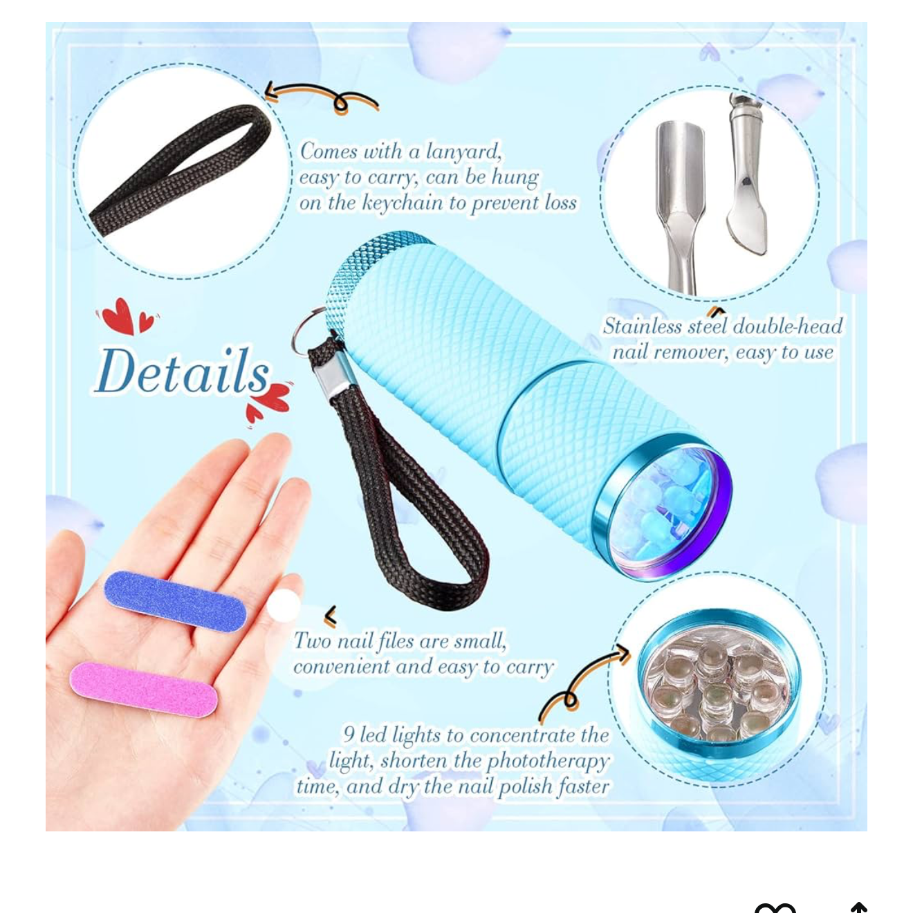 FLASHIE HANDHELD UV NAIL LAMP! 3 COLOR CHOICES!