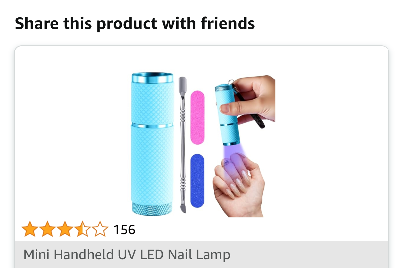FLASHIE HANDHELD UV NAIL LAMP! 3 COLOR CHOICES!