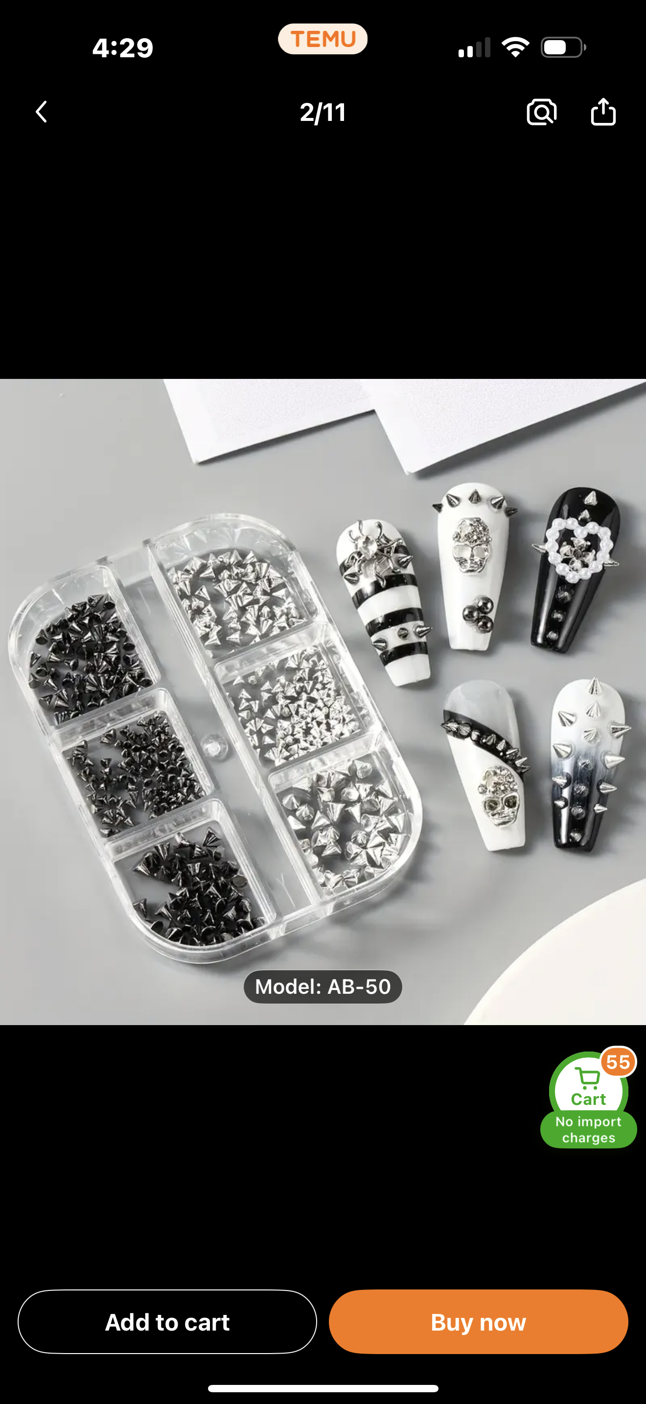 POINTY SPIKY STUDS FOR NAILS, CRAFTS, BLING, ETC!