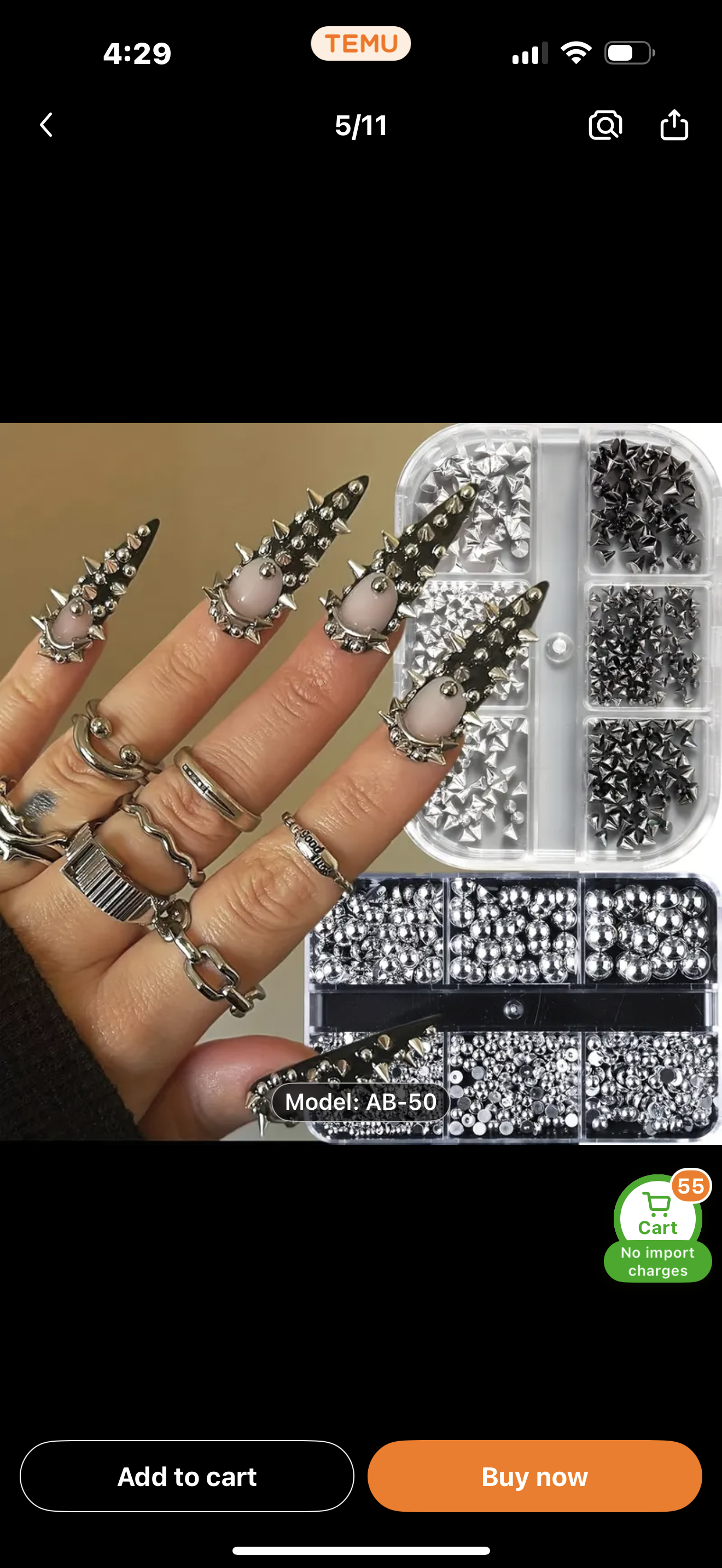 POINTY SPIKY STUDS FOR NAILS, CRAFTS, BLING, ETC!