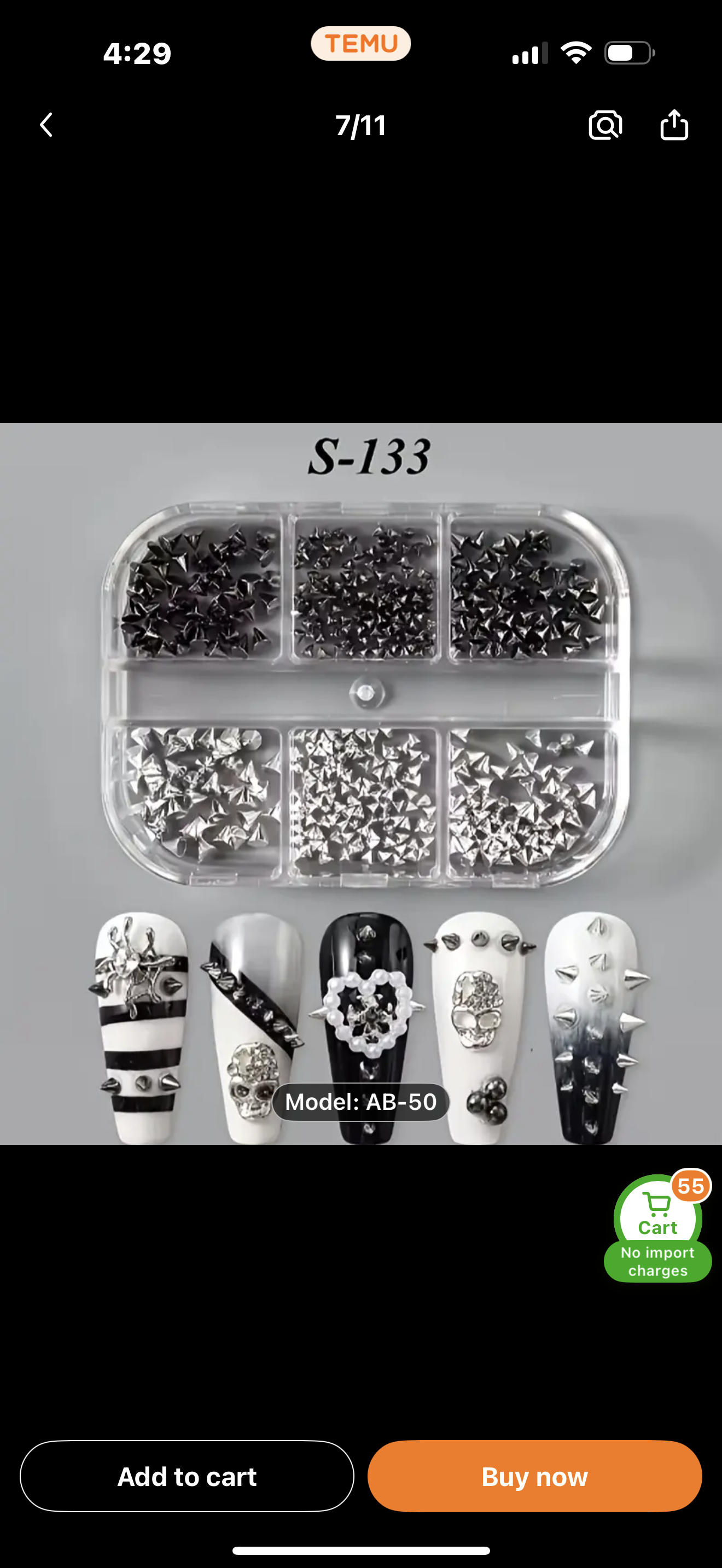 POINTY SPIKY STUDS FOR NAILS, CRAFTS, BLING, ETC!