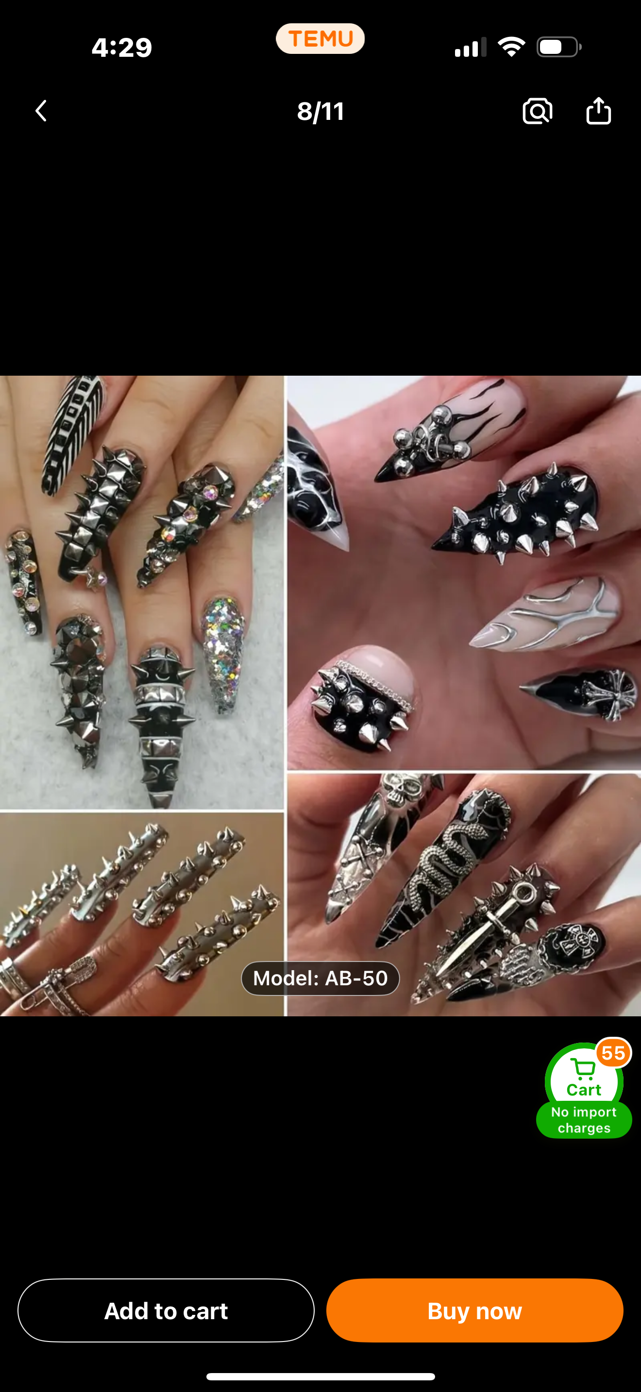 POINTY SPIKY STUDS FOR NAILS, CRAFTS, BLING, ETC!
