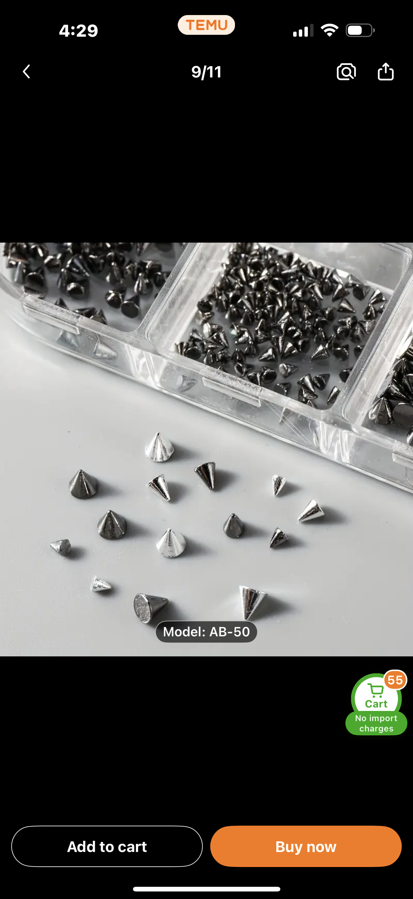 POINTY SPIKY STUDS FOR NAILS, CRAFTS, BLING, ETC!