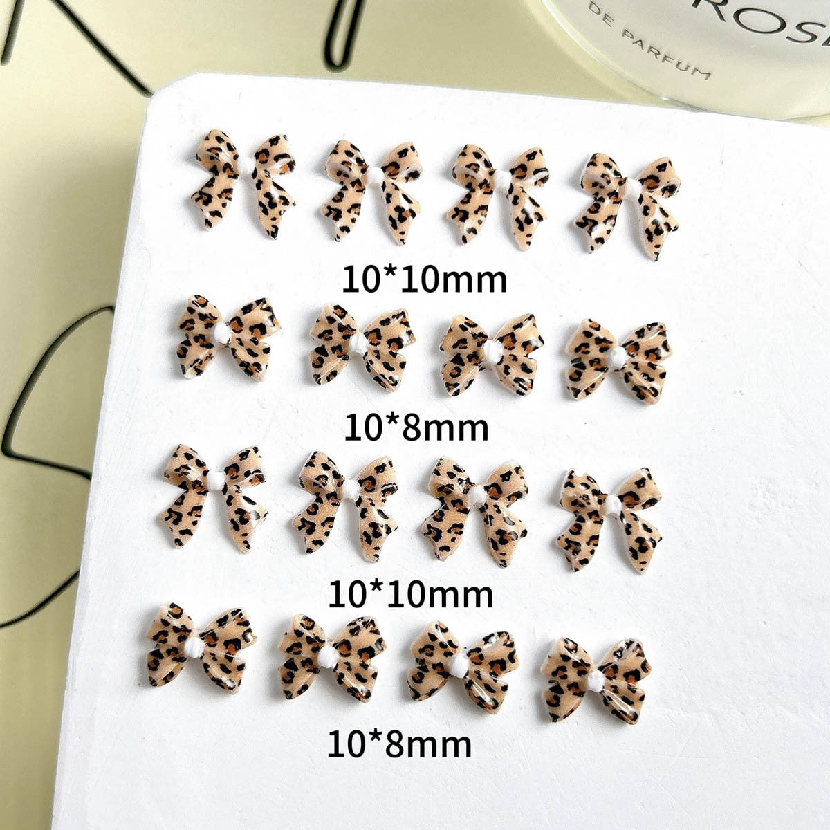 Maillard Leopard Bow Nail Accessories
