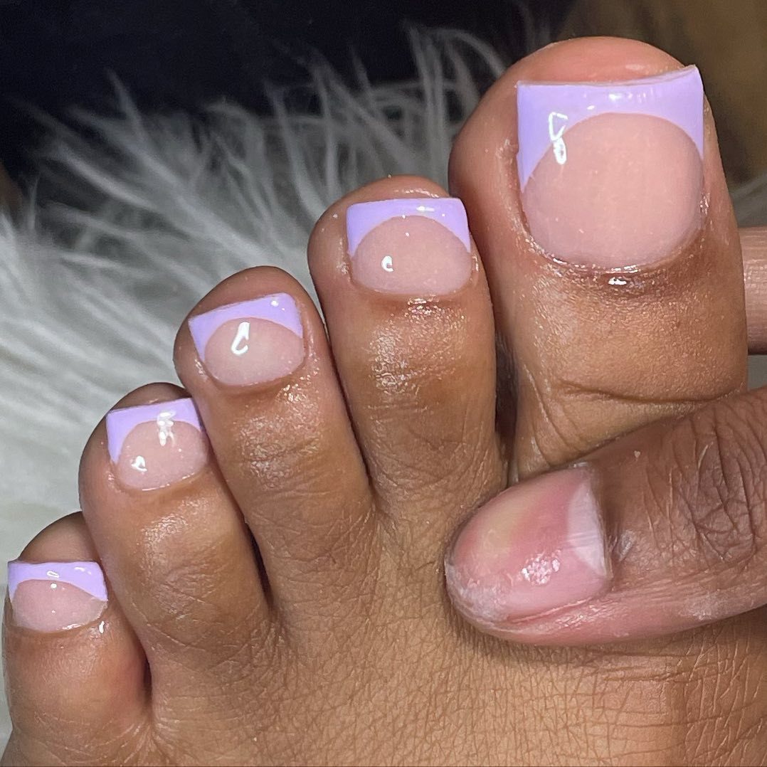 Summer French Nail Simple Wearable