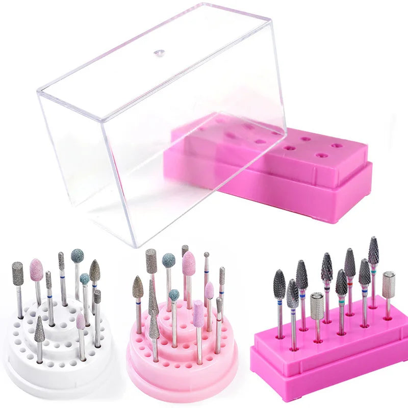 NAIL DRILL BIT STORAGE BOXES~ HOLDS 10 DRILL BITS