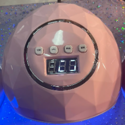 Holographic Diamond Nail Lamp – 80W, 4 Timer Settings & Motion Sensor